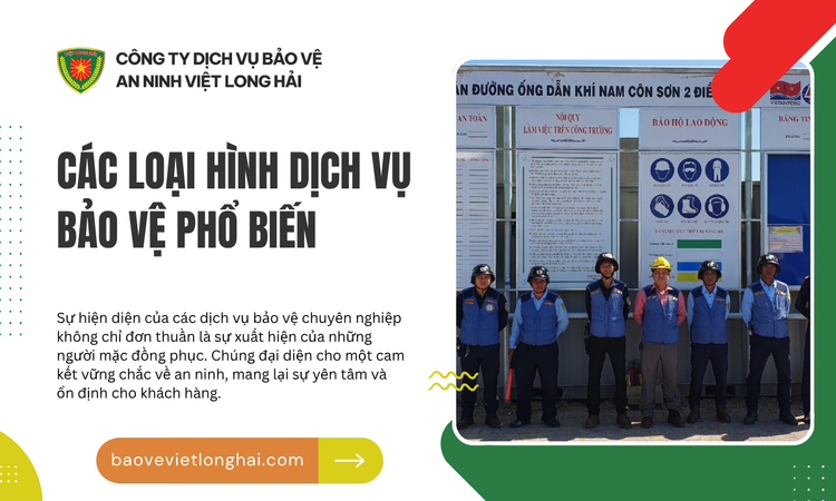Tầm Quan Trọng Của Các Loại Hình Dịch Vụ Bảo Vệ