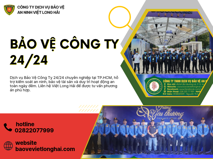 Bảo Vệ Công Ty 24/24 Chuyên Nghiệp, An Toàn Và Hiệu Quả