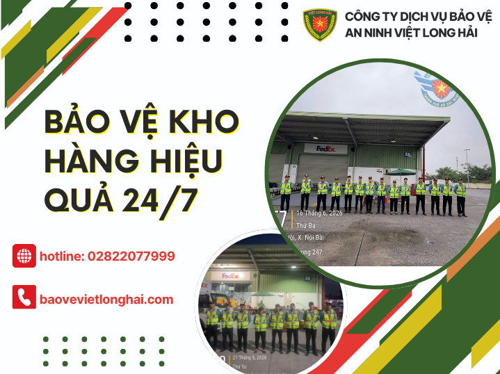 Bảo Vệ Kho Hàng Hiệu Quả 24/7 – Giải Pháp An Ninh Toàn Diện Từ CÔNG TY DỊCH VỤ BẢO VỆ AN NINH VIỆT LONG HẢI